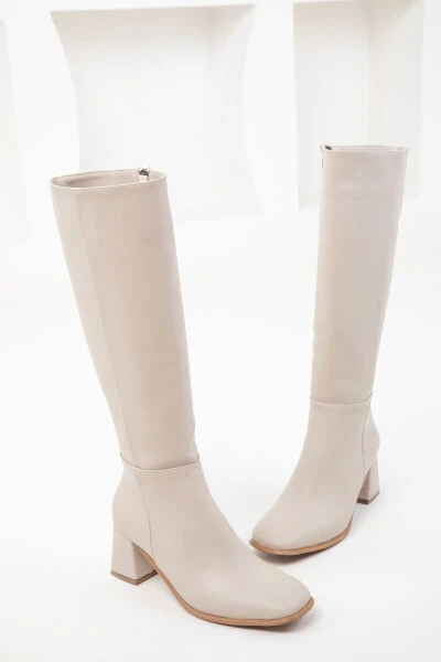 Beige women's boots - SOHO (1)