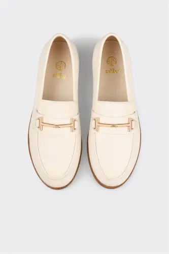 Beige Women's Casual Shoes-Beige - 4