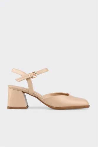 Beige Women's Heels - 1