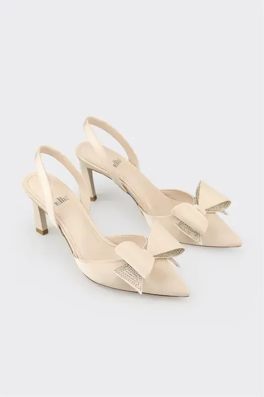Beige Women's Heels - 2