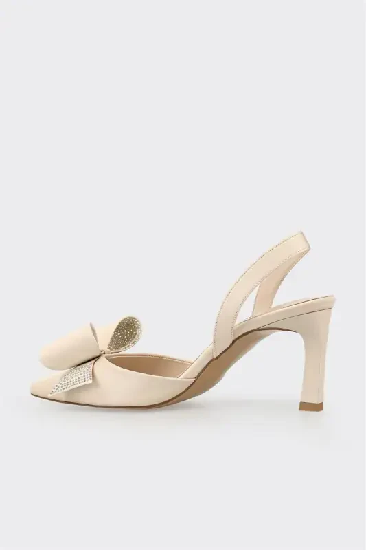Beige Women's Heels - 3