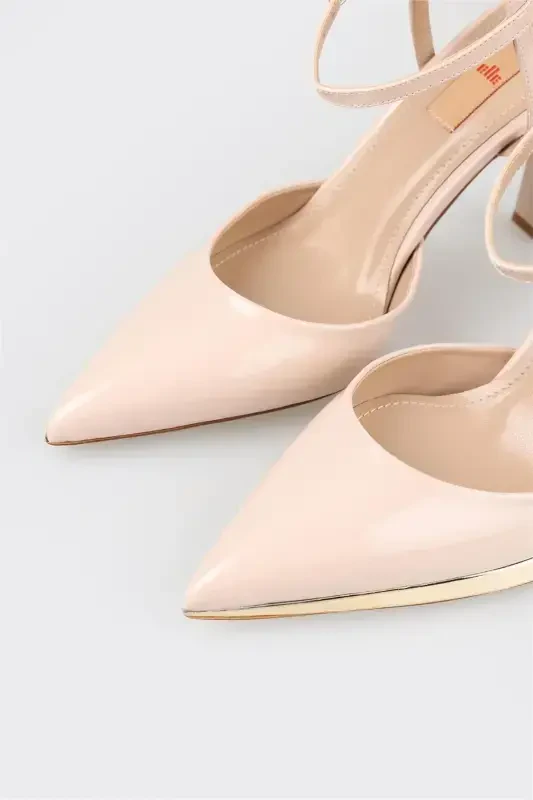 Beige Women's Heels - 4