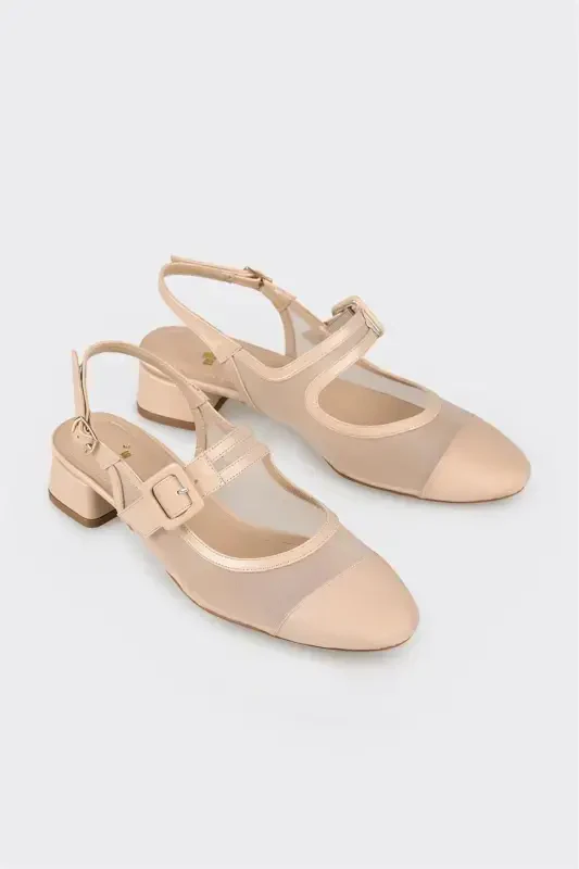 Beige Women's High Heels - 2