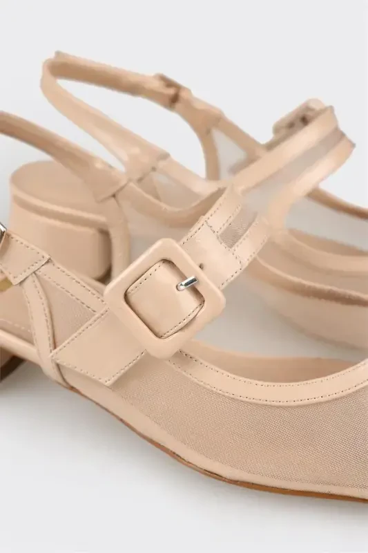 Beige Women's High Heels - 4