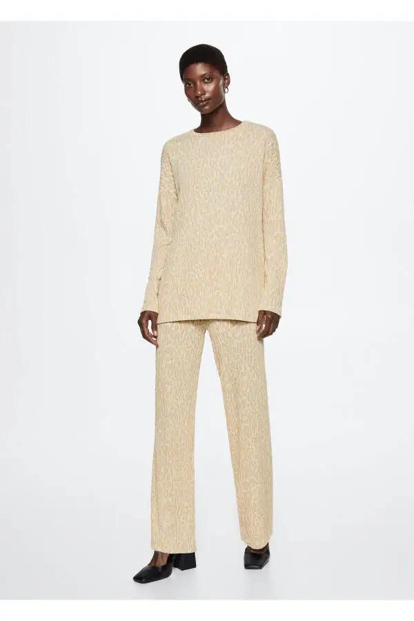 Beige Women's Pants 37067748 - 1