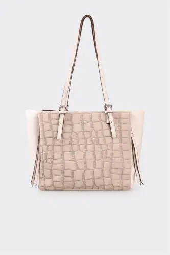 Beige Women's Shoulder Bag - 1