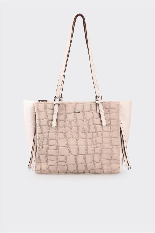 Beige Women's Shoulder Bag - ELLE