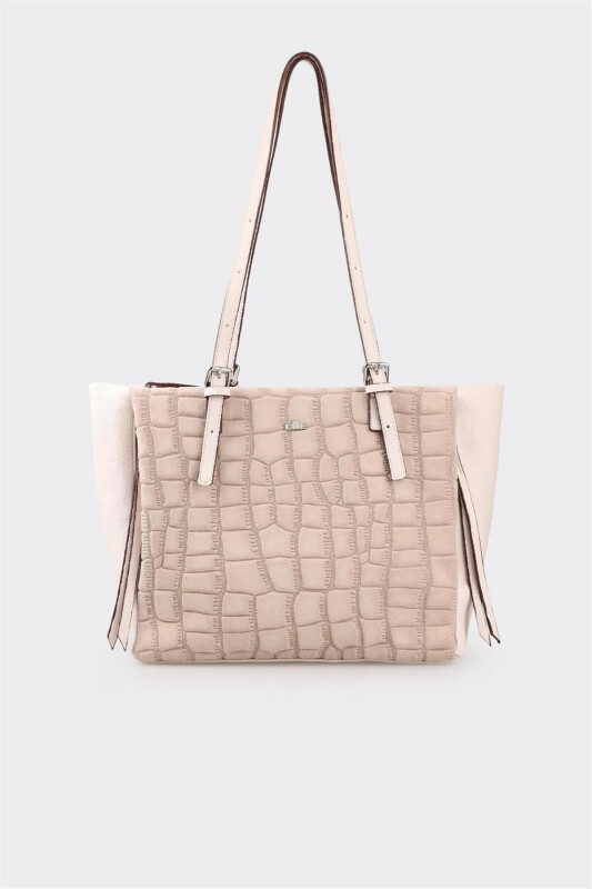 Beige Women's Shoulder Bag - 1