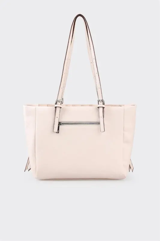 Beige Women's Shoulder Bag - 2