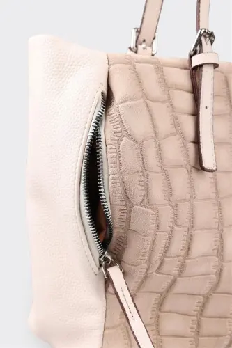 Beige Women's Shoulder Bag - 4