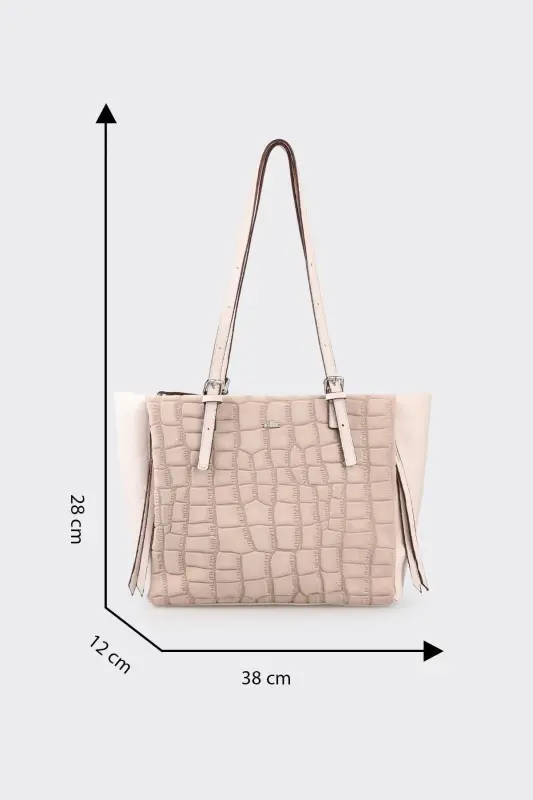 Beige Women's Shoulder Bag - 5