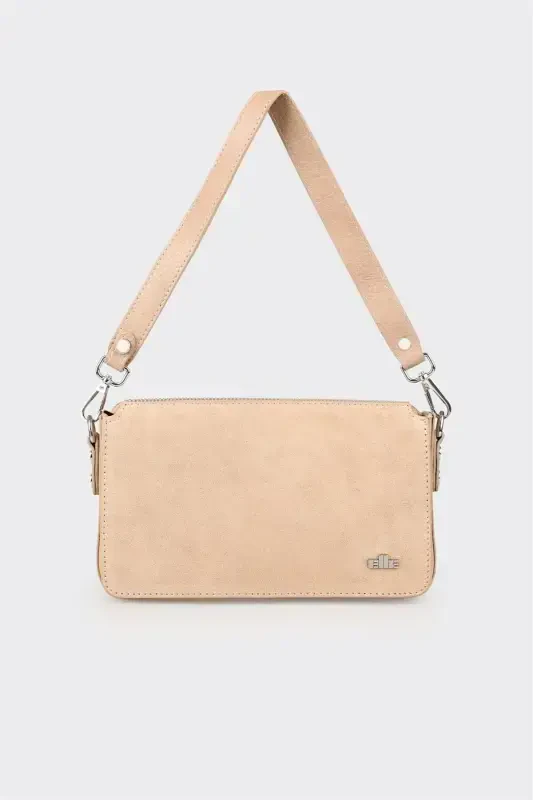 Beige Women's Shoulder Bag - ELLE