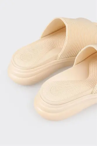 Beige Women's Slipper-Beige - 3