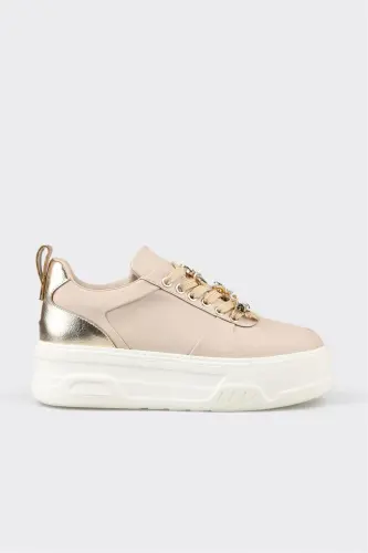 Beige Women's Sneaker - Beige 