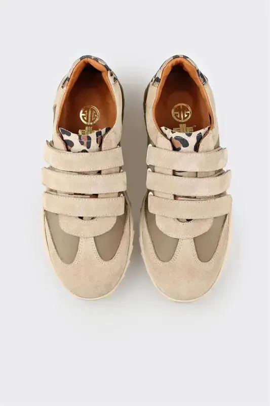 Beige Women's Sneakers - 4