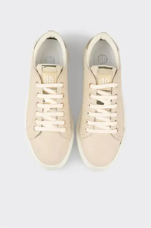 Beige Women's Sneakers - 4