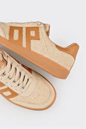 Beige Women's Sneakers-Beige - 5
