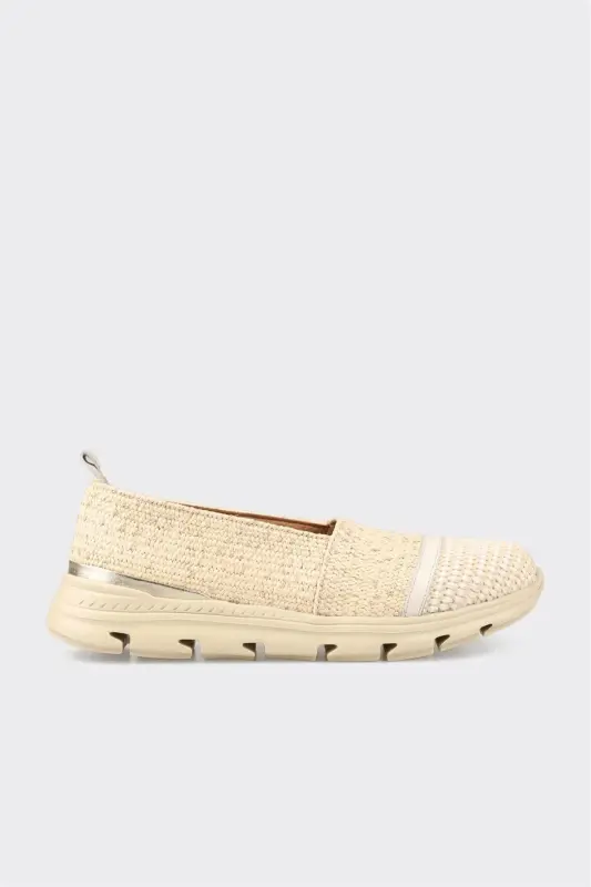Beige Women's Sneakers-Beige - ELLE SHOES