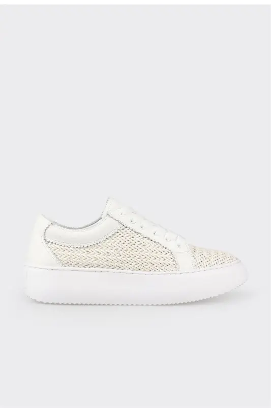 Beige Women's Sneakers-Beige - 1