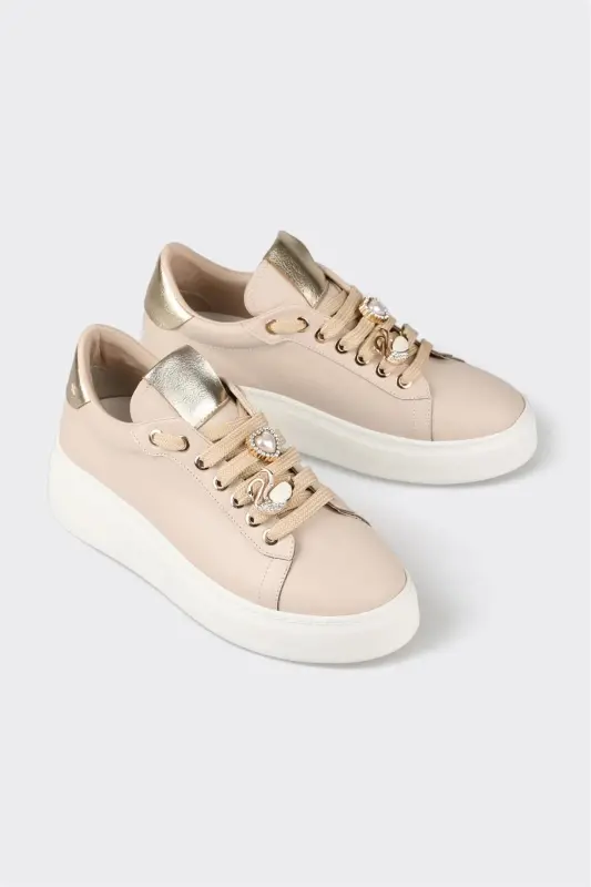 Beige Women's Sports Shoes - 2