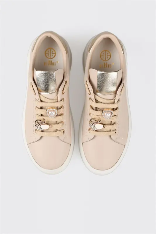 Beige Women's Sports Shoes - 4