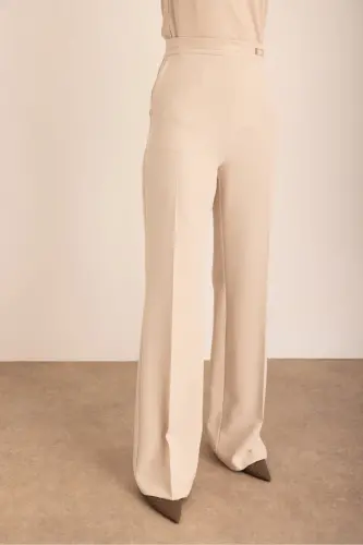 Beige Woven Trousers - 3