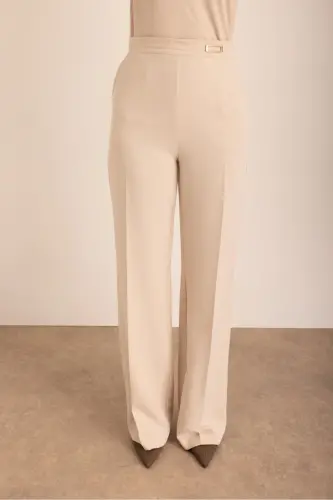 Beige Woven Trousers - 5