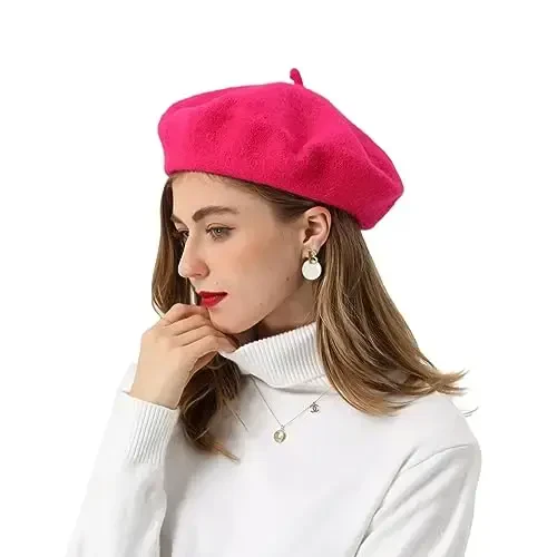 БЕЙЛРЗИД French Beret-Classic Wool Beret Solid Color Womens Beret Cap Hat - MODAZONE (1)