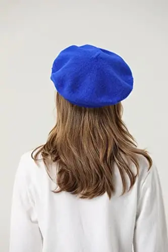 БЕЙЛРЗИД French Beret-Classic Wool Beret Solid Color Womens Beret Cap Hat - 6