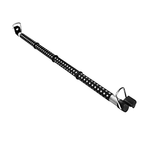 Beinhome Rubber Car Clothes Hanger Bar, Expandable Heavy Duty Car Clothes Rack- Adjustable 35 to 63 inches, Suitable for Sedans, SUV, Truck, Most Vehicles, Black - 3