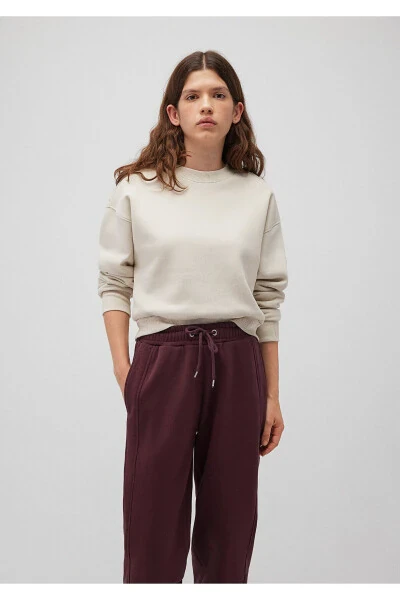 Bej Basic Crop Sweatshirt 1611147-70134 - MAVI (1)