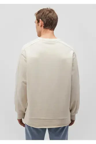 Bisiklet Yaka Bej Sweatshirt 0S10161-70322-Bej - 4
