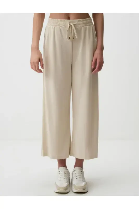 Bej Bol Paça Rahat Jogger Shim - Bej - 4