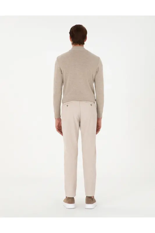 Bej Carrot Fit Kadife Kanvas Pantolon 50295927-VR011-Bej - 4