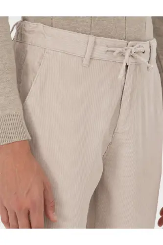 Bej Carrot Fit Kadife Kanvas Pantolon 50295927-VR011-Bej - 5