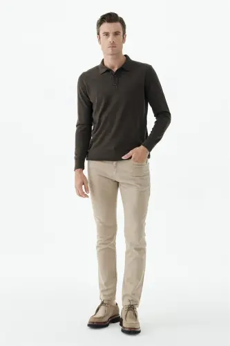 Bej Comfort Fit 5 Cep Spor Pantolon - JAKAMEN (1)