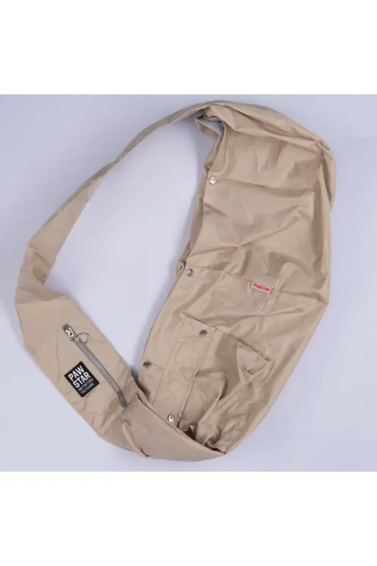 Bej Crossbody Çanta Kedi Köpek Taşıma Çantası - Bej - 3