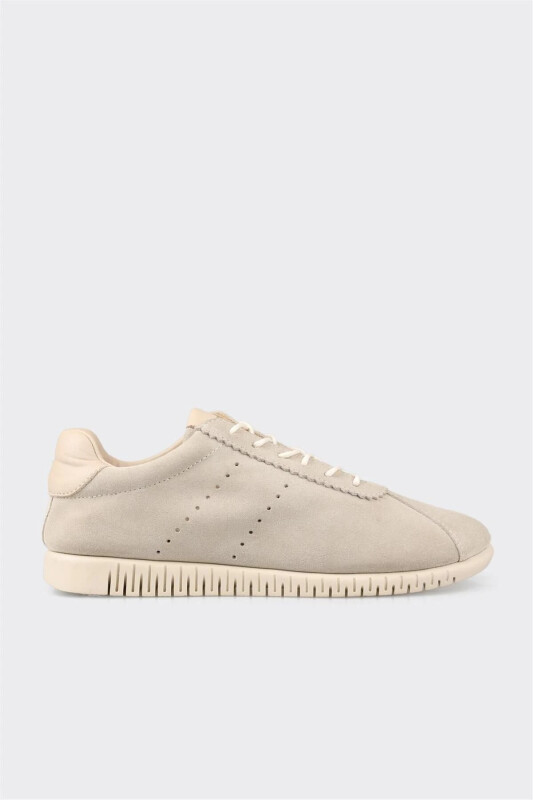 Bej Deri Kadın Spor Ayakkabı - Bej - ELLE SHOES