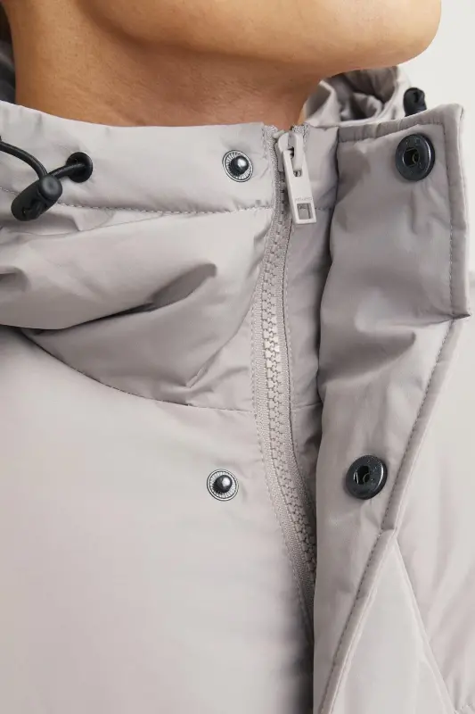 Bej Erkaklar Ko'ylagi 12256974_JJEBRADLEY PUFFER HOOD SN - 6