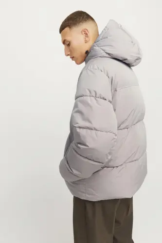 Bej Erkaklar Ko'ylagi 12256974_JJEBRADLEY PUFFER HOOD SN - 7