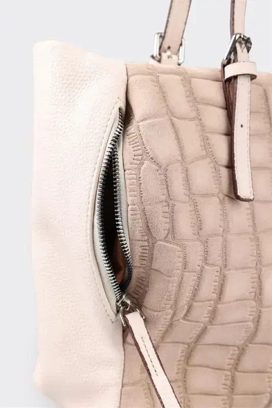 Bej Kadın Omuz Çantası - 4