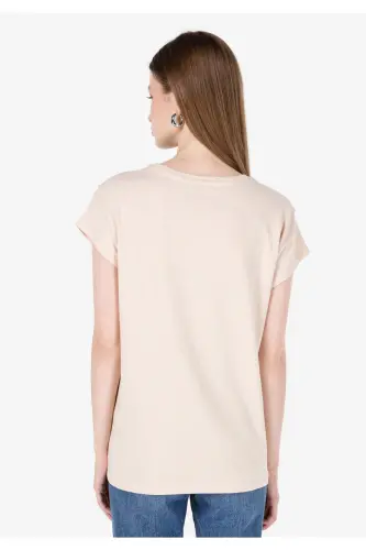 Bej Kadın Tshirt K.kol - BEJ - COLIN'S (1)