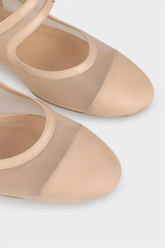 Bej Kadın Topuklu Ayakkabı - 5