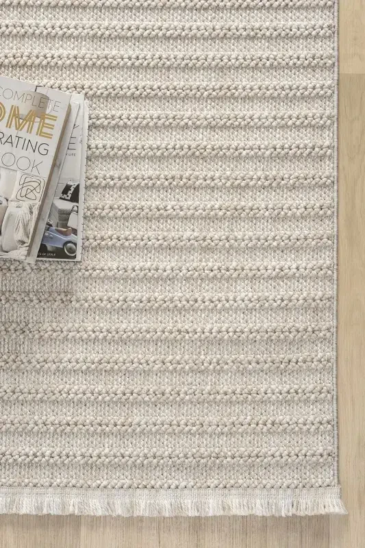 Bej Kahverengi Dokuma Halı Kilim Salon Mutfak Koridor Yolluk Dokuma Makine Halısı 0019-Bej 20 - 8