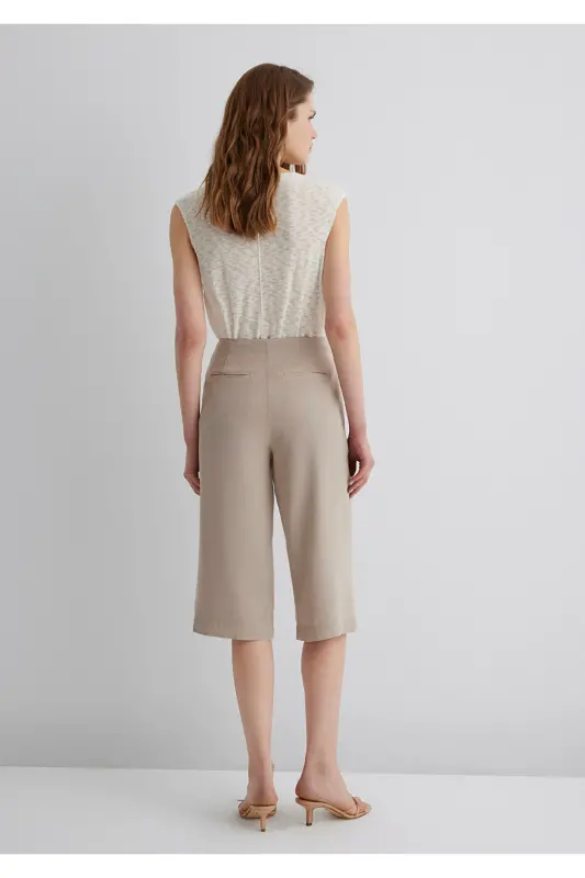 Bej Kısa Pantolon 1010794-82393 - Bej-82393 - 5