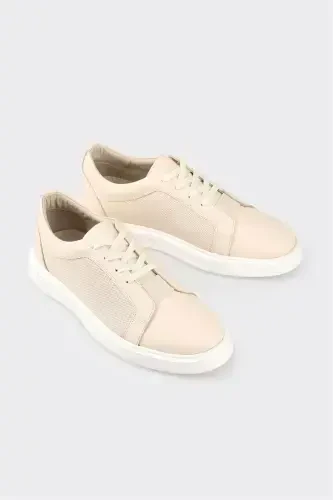 Bej rangli charm erkaklar sport poyabzali - ELLE (1)