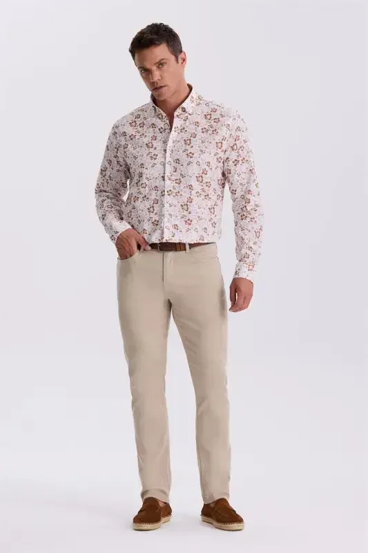 Bej rangli Comfor Fit Canvas sport shimlar - 2