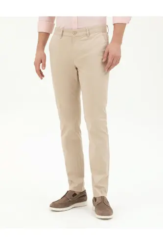 Bej rangli Slim Fit kanvas shim - 3