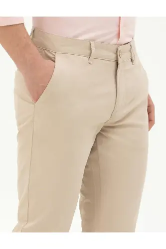 Bej rangli Slim Fit kanvas shim - 5
