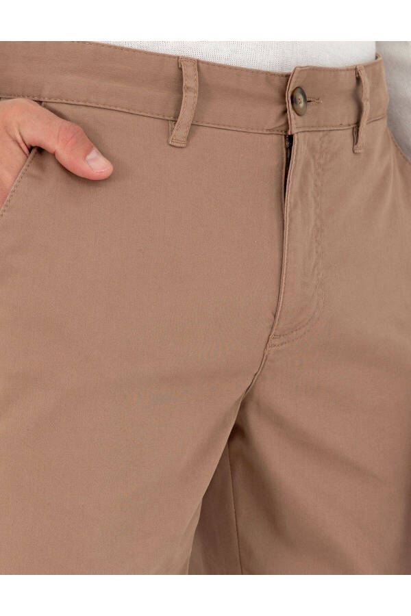 Bej rangli Slim Fit kanvas shimlar - 5